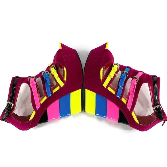 Wedge Sandals Platform Women's Buckle Strap Shoes - Picture 7 of 11